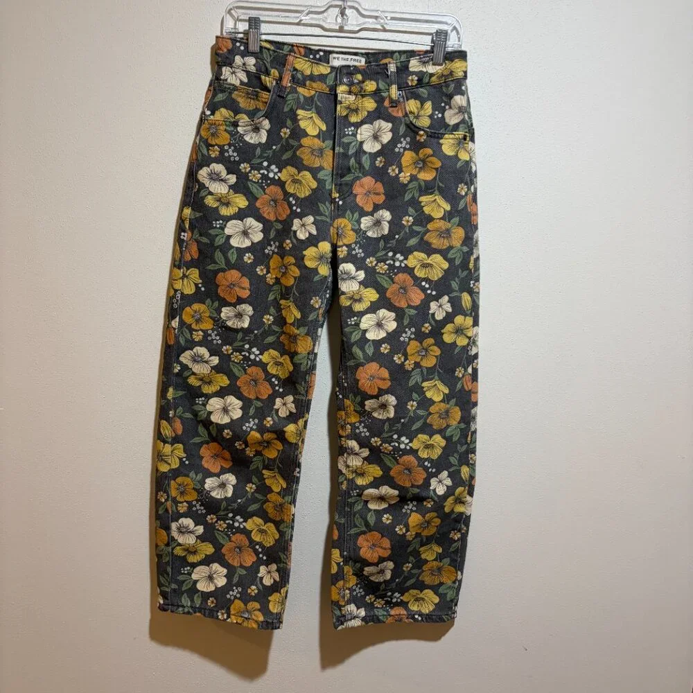 We The Free Deep Trance Barrel Leg Jeans